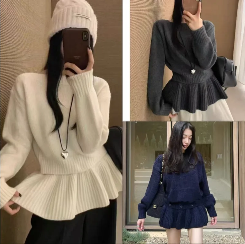 Fashion Knitted Sweater Women Thick Solid Color Loose Casual Round Neck Top Pullover Jumper
Fashion Knitted Sweater Women Thick Solid Color Loose Casual Round Neck Top Pullover Jumper