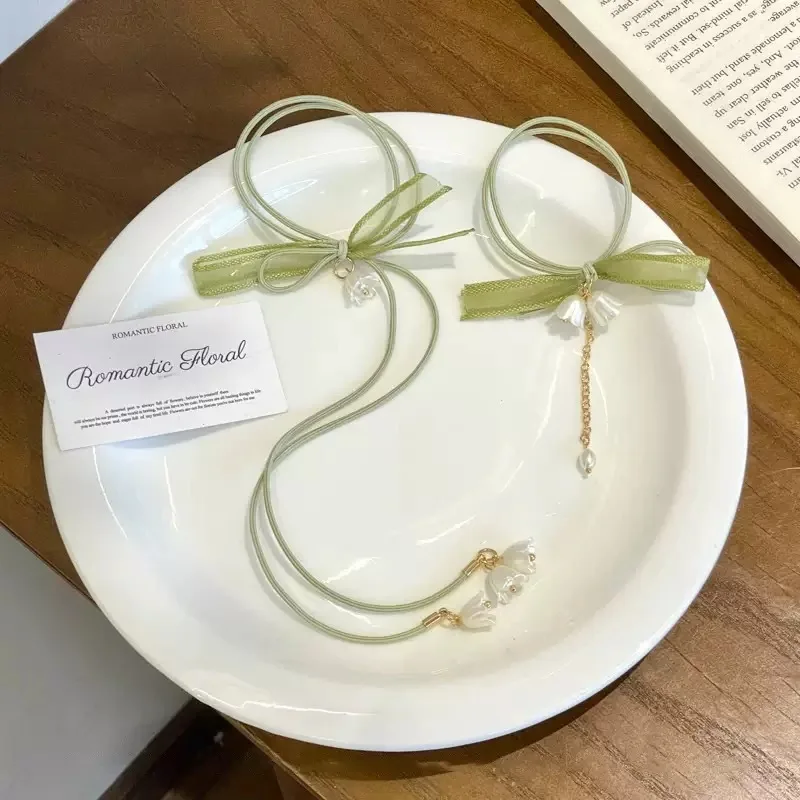 Lily Of The Valley Flower Hair Rope Tassel Flowers Small Intestine Hair Band Rubber Band Girls Tie Hair Rope Rubber Band
Lily Of The Valley Flower Hair Rope Tassel Flowers Small Intestine Hair Band Rubber Band Girls Tie Hair Rope Rubber Band