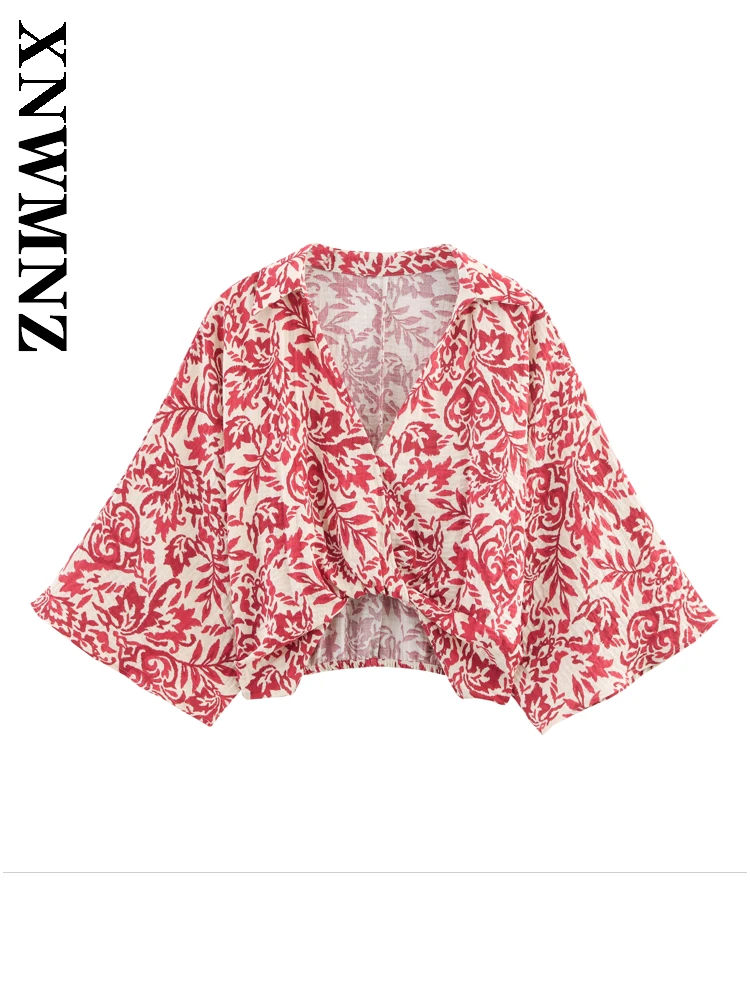 XNWMNZ 2025 Summer New Woman's Chic Fashion Long Sleeve V-Collar Print Top Holiday Female Blouses boho Loose Fit Floral mini
XNWMNZ 2025 Summer New Woman's Chic Fashion Long Sleeve V-Collar Print Top Holiday Female Blouses boho Loose Fit Floral mini