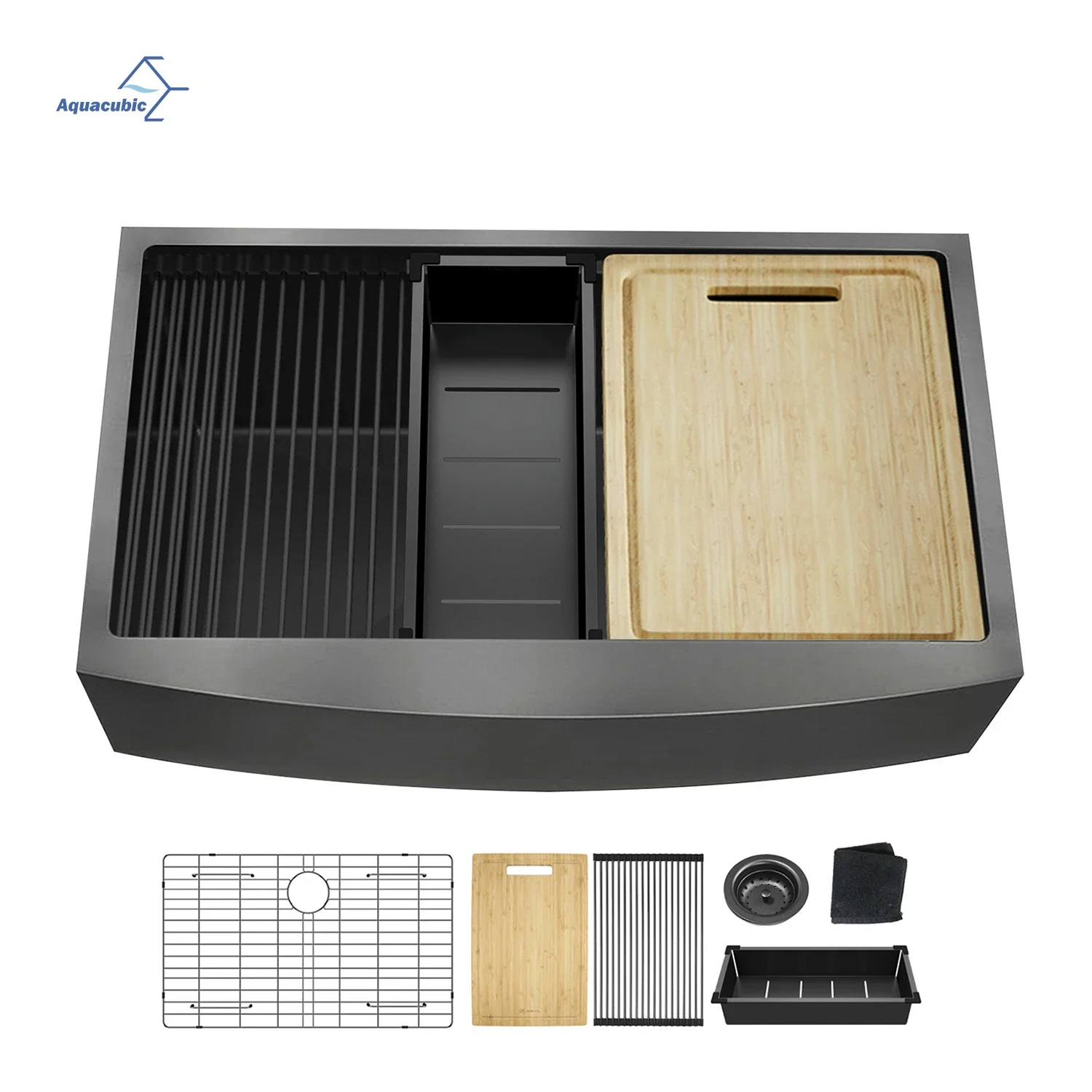 Ready to Ship Black Farmhouse Sink Stainless Steel Apron Front Kitchen Kitchen Sink 18Gauge R10 Curve
Ready to Ship Black Farmhouse Sink Stainless Steel Apron Front Kitchen Kitchen Sink 18Gauge R10 Curve