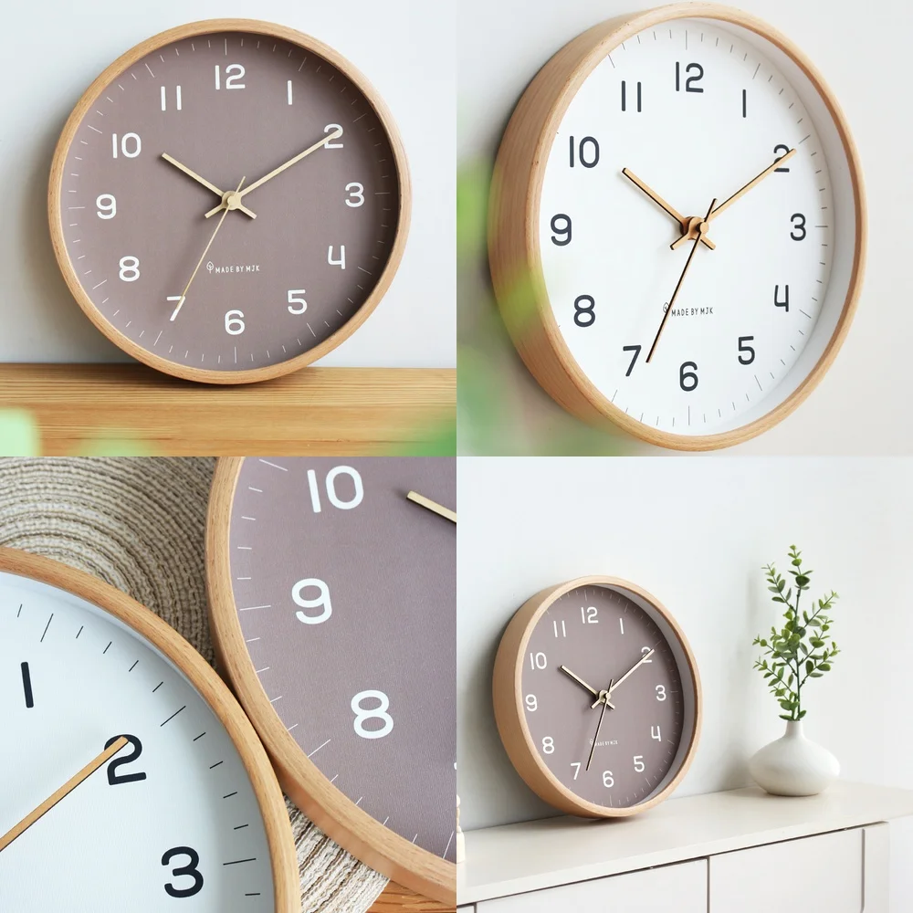 2025 Natural Wood Style Ultra Quiet Japanese Living Room Solid Wood Wall Clock for Dining Room Bedroom Modern Minimalist Quartz
2025 Natural Wood Style Ultra Quiet Japanese Living Room Solid Wood Wall Clock for Dining Room Bedroom Modern Minimalist Quartz