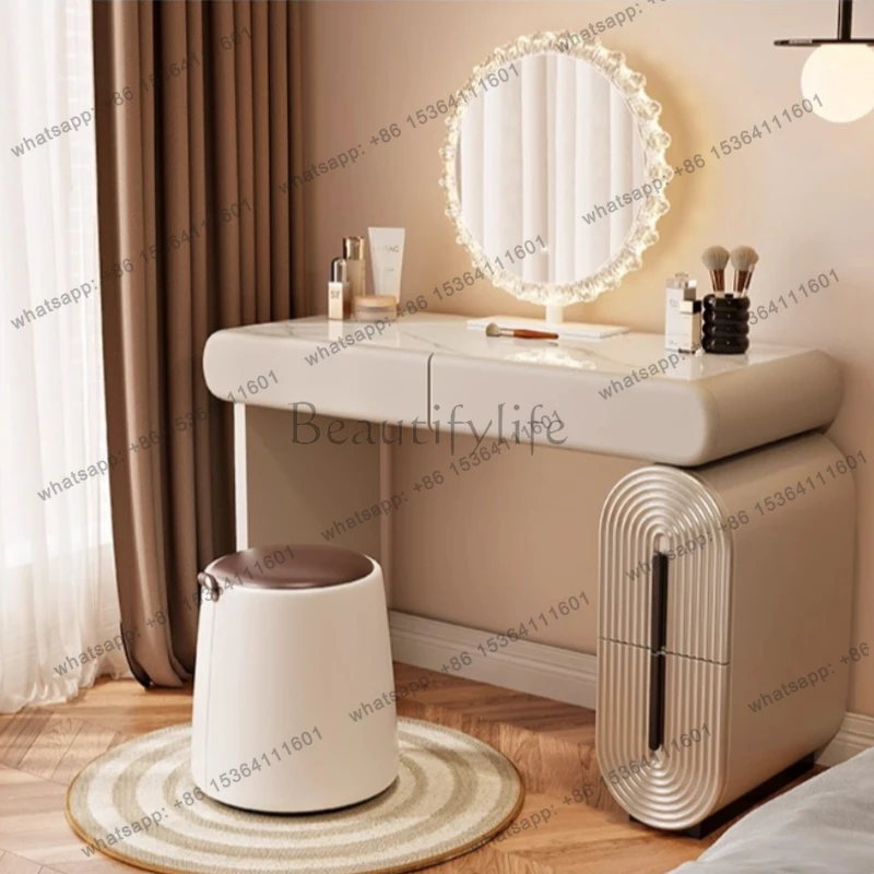 Роскошный туалетный столик с подсветкой, зеркалом и местом для хранения косметики, мебель для спальни
Роскошный туалетный столик с подсветкой, зеркалом и местом для хранения косметики, мебель для спальни