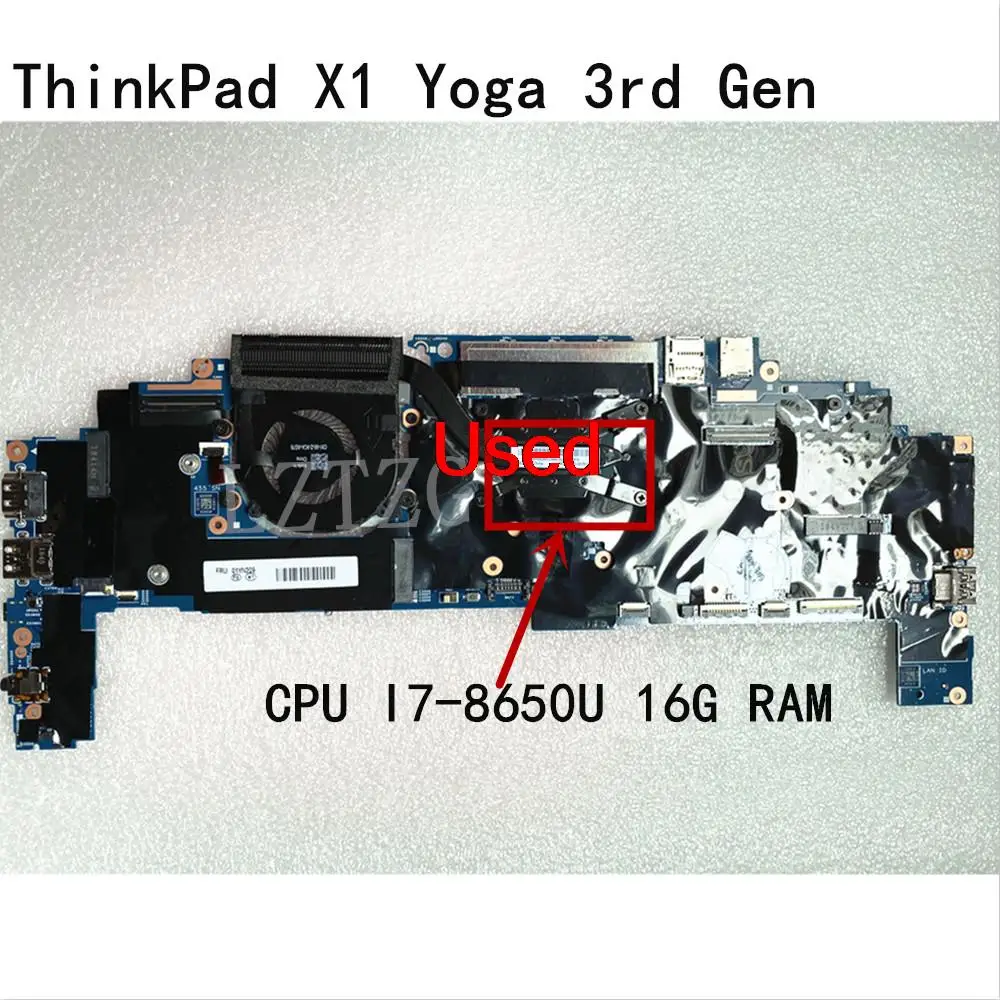 Используется для материнской платы ноутбука Lenovo ThinkPad X1 Yoga 3-го поколения с веером ЦП I7-8650U 16G RAM FRU 01YN209 5B20V13426
Используется для материнской платы ноутбука Lenovo ThinkPad X1 Yoga 3-го поколения с веером ЦП I7-8650U 16G RAM FRU 01YN209 5B20V13426