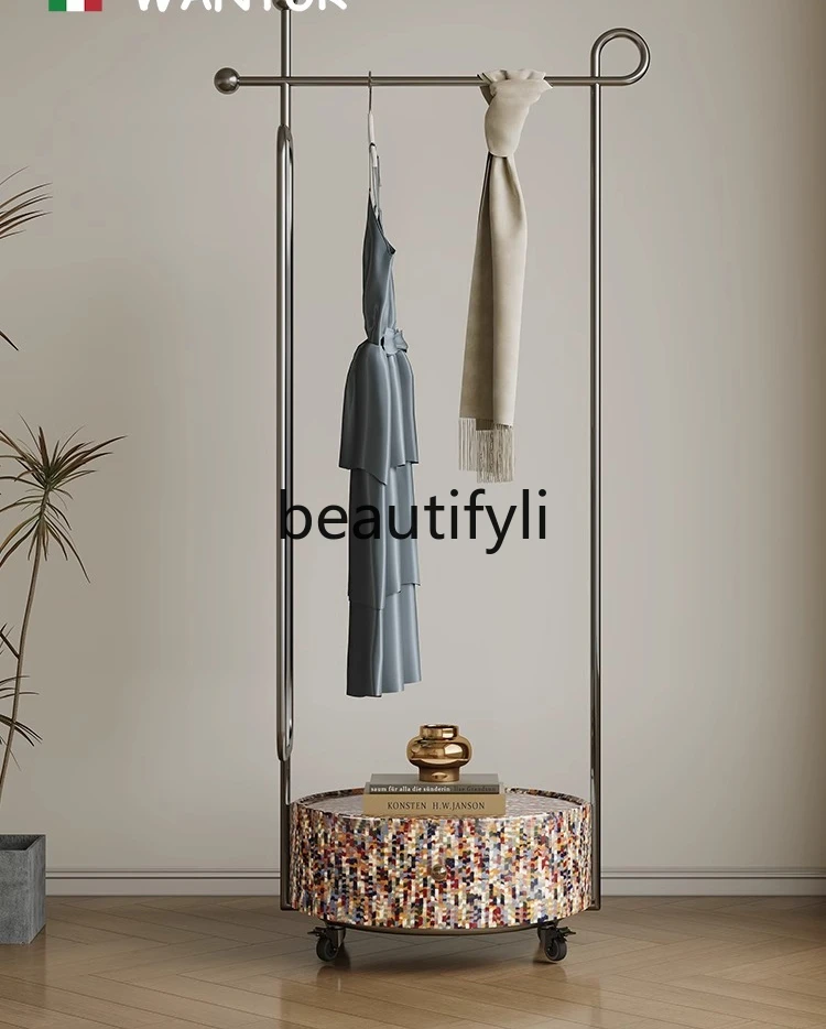 Art removable coat rack light luxury stainless steel high-end bedroom living room home rainbow hanger
Art removable coat rack light luxury stainless steel high-end bedroom living room home rainbow hanger