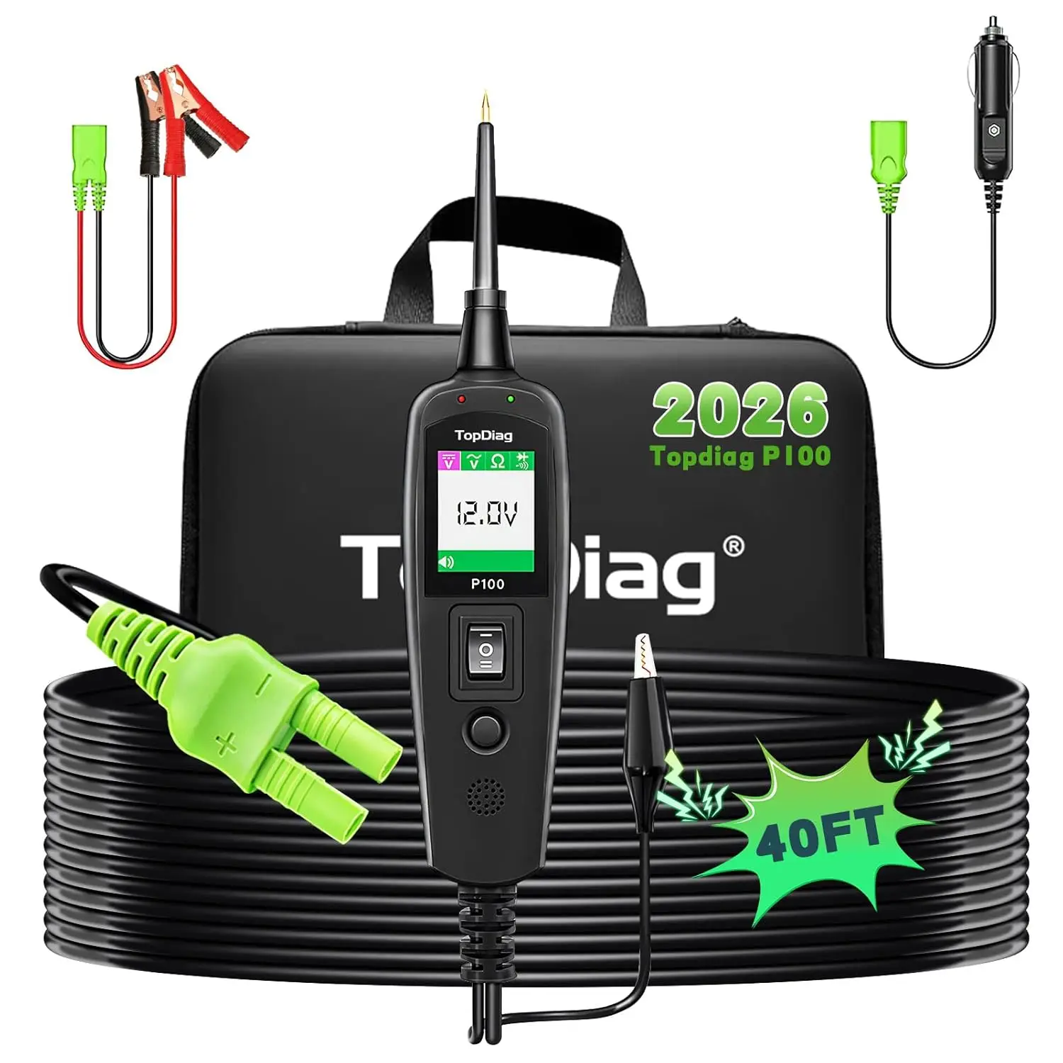 P100 12 24V Power Circuit Probe Tester Short Open Breaker Finder AC DC Diode Relay
P100 12 24V Power Circuit Probe Tester Short Open Breaker Finder AC DC Diode Relay
