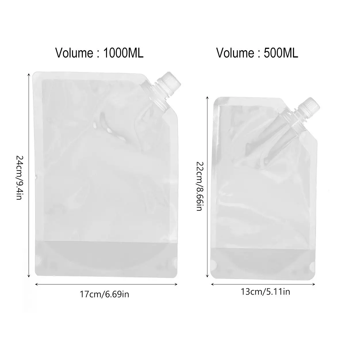 7 Pcs Liquid Pouch Drink Bags Stand up Spouted Soap Packaging Premium Film Food Grade Reusable Kitchen Supplies
7 Pcs Liquid Pouch Drink Bags Stand up Spouted Soap Packaging Premium Film Food Grade Reusable Kitchen Supplies