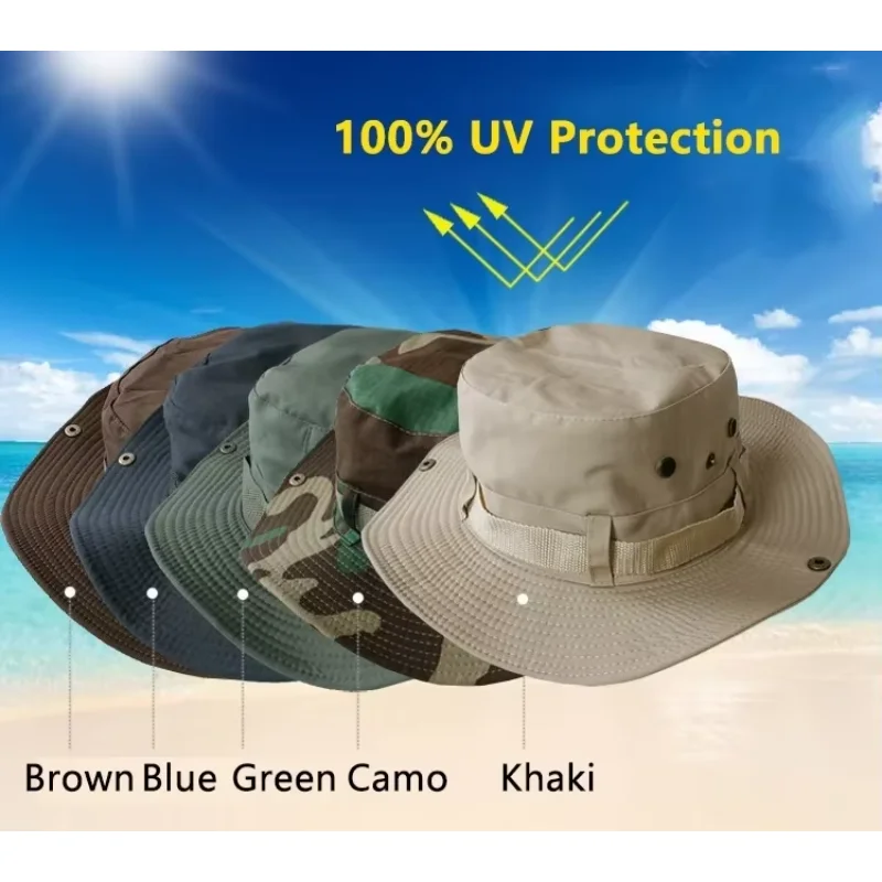 High Quality Bucket Hat Boonie Hunting Fishing Outdoor Wide Cap Brim Military for Men Women Male sun Fisherman hats
High Quality Bucket Hat Boonie Hunting Fishing Outdoor Wide Cap Brim Military for Men Women Male sun Fisherman hats