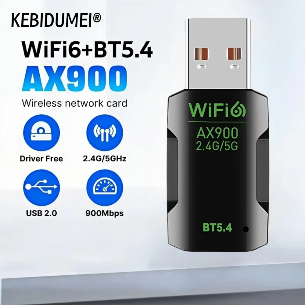 900M WIFI 6 Adapter USB Network Card 2.4G&5GHz Dual Band Signal Reception Dongle For Laptop Driver Free Wireless Wlan Receiver
900M WIFI 6 Adapter USB Network Card 2.4G&5GHz Dual Band Signal Reception Dongle For Laptop Driver Free Wireless Wlan Receiver