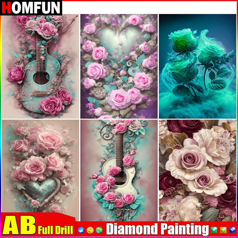 HOMFUN AB Full Diamond Embroidery "Roses Flower Scene" Diamond Painting Cross Stitch Patterns Rhinestone Unfinished Home Decor
HOMFUN AB Full Diamond Embroidery "Roses Flower Scene" Diamond Painting Cross Stitch Patterns Rhinestone Unfinished Home Decor
