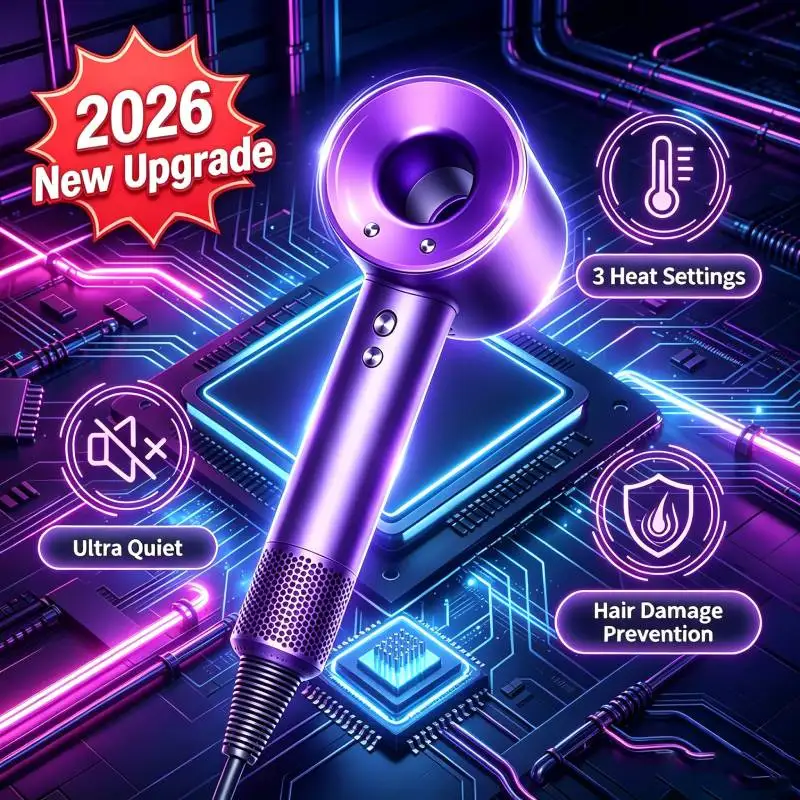 2026 Home Travel Professional Leafless Wall-mounted Hair Dryer Negative Ion with Air Collecting Scattering Nozzle Salon Tool
2026 Home Travel Professional Leafless Wall-mounted Hair Dryer Negative Ion with Air Collecting Scattering Nozzle Salon Tool