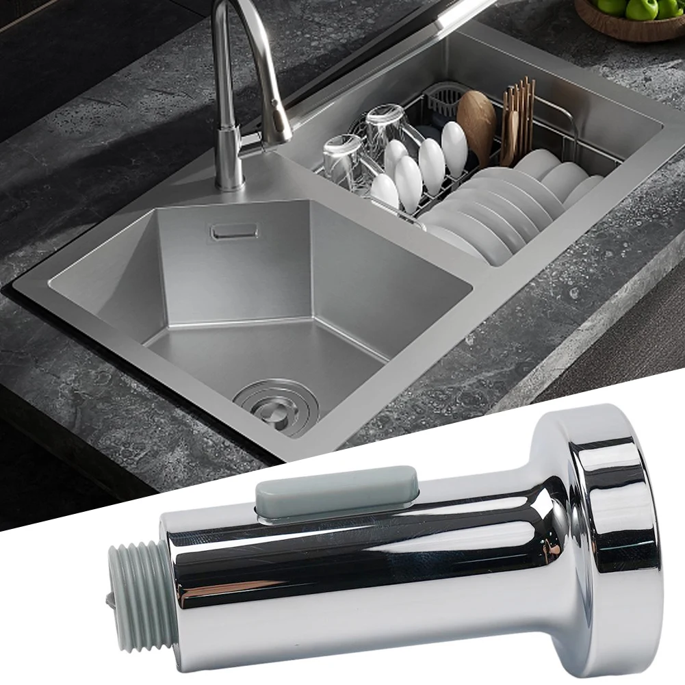 Replacement Pull Out Sprayer Head for Kitchen Sinks with Swivel Design Two Spray Options and 1/2 Inch Threaded Faucet Interface
Replacement Pull Out Sprayer Head for Kitchen Sinks with Swivel Design Two Spray Options and 1/2 Inch Threaded Faucet Interface