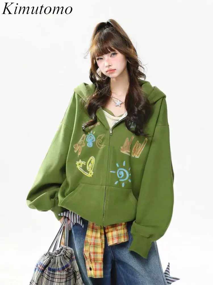 Kimutomo Hoodies Women Vintage Graffiti Autumn Winter Loose Fashion Cartoon Printed Y2k Harajuku Sweatshirts Female Jackets
Kimutomo Hoodies Women Vintage Graffiti Autumn Winter Loose Fashion Cartoon Printed Y2k Harajuku Sweatshirts Female Jackets