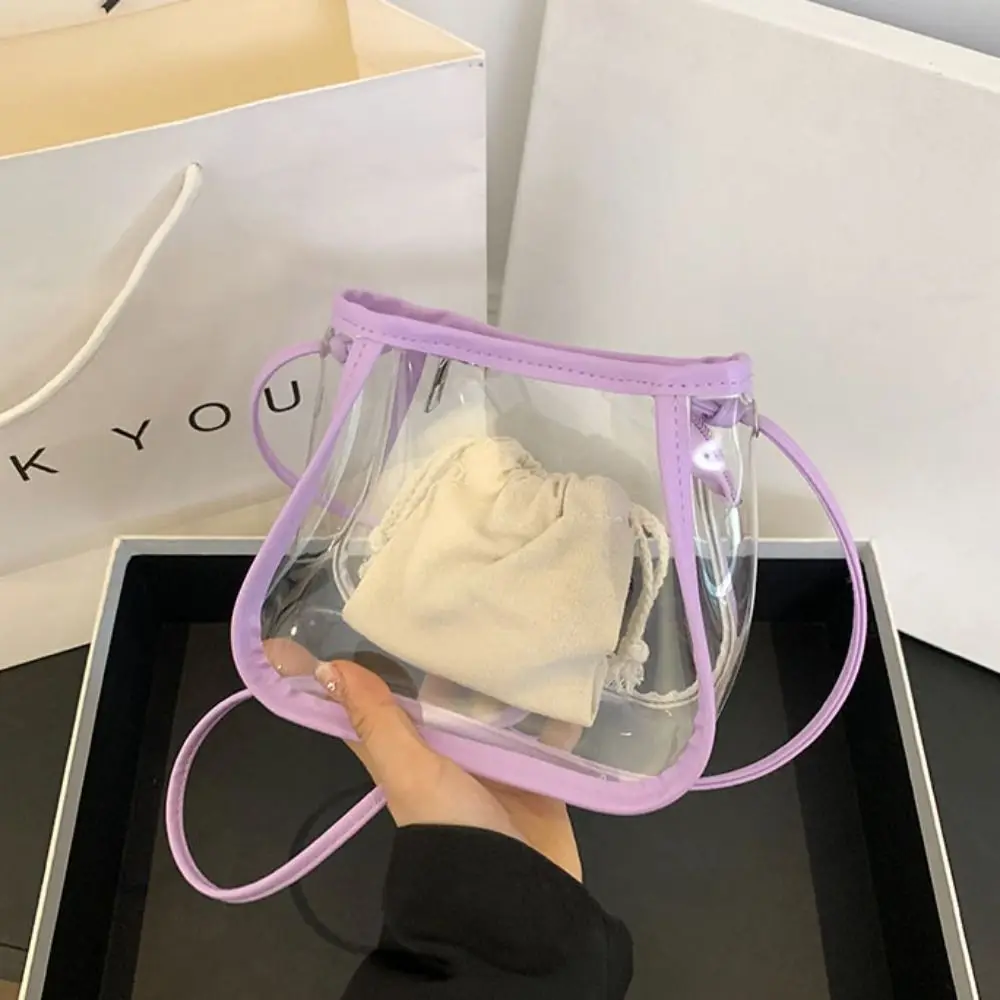 Creative 2 in 1 Clear Crossbody Bag Portable Waterproof shoulder bag Casual PVC Women's Bag Commuting
Creative 2 in 1 Clear Crossbody Bag Portable Waterproof shoulder bag Casual PVC Women's Bag Commuting
