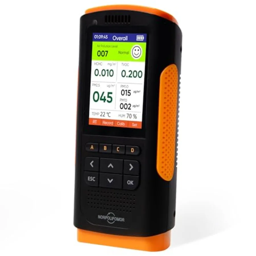 Real Time Air Quality Detector AQI Air Quality Monitor Indoor Formaldehyde TVOC Meter PM2.5 Sensor for Cars Homes Schools Offic
Real Time Air Quality Detector AQI Air Quality Monitor Indoor Formaldehyde TVOC Meter PM2.5 Sensor for Cars Homes Schools Offic