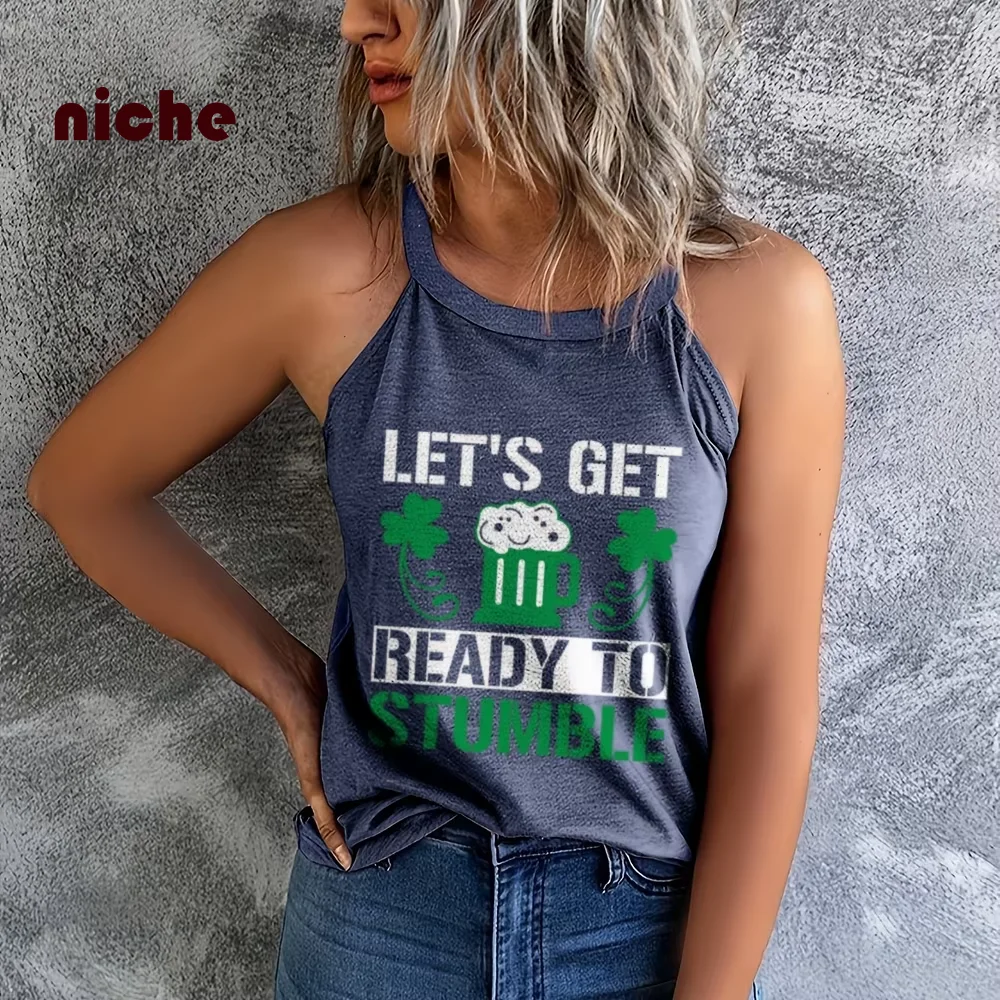 Casual Women's Sling Vest Hand-Painted Lines Cartoon Character Letter Printing Crew Neck Cotton High-Quality Sleeveless Top
Casual Women's Sling Vest Hand-Painted Lines Cartoon Character Letter Printing Crew Neck Cotton High-Quality Sleeveless Top