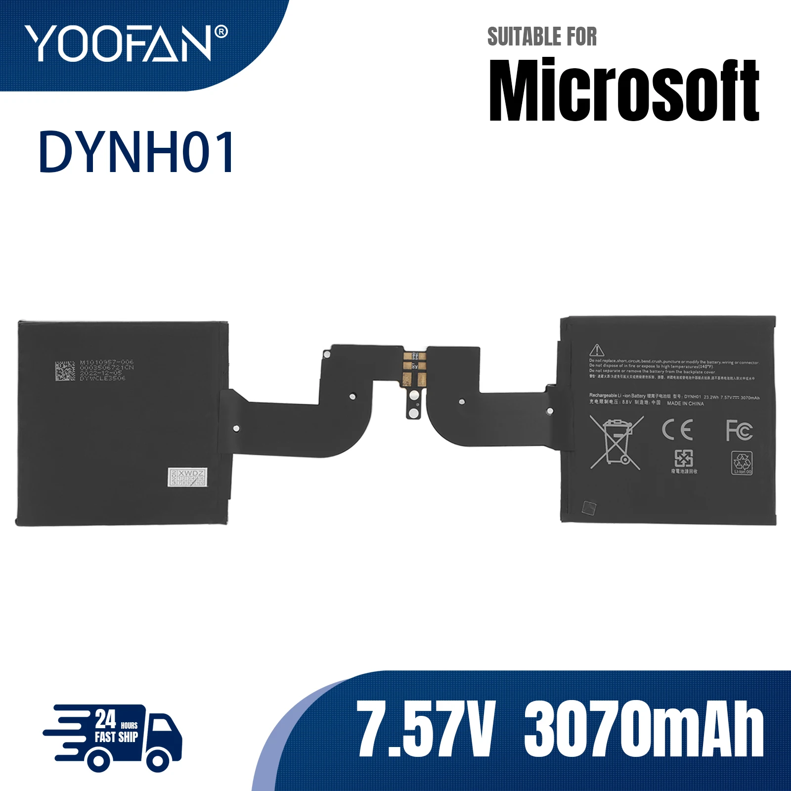 YOOFAN DYNH01 Аккумулятор для экрана 7,57 в 3070 мАч 1793 Вт-ч для планшетного ПК Microsoft Surface Book 2 15 "1813
YOOFAN DYNH01 Аккумулятор для экрана 7,57 в 3070 мАч 1793 Вт-ч для планшетного ПК Microsoft Surface Book 2 15 "1813