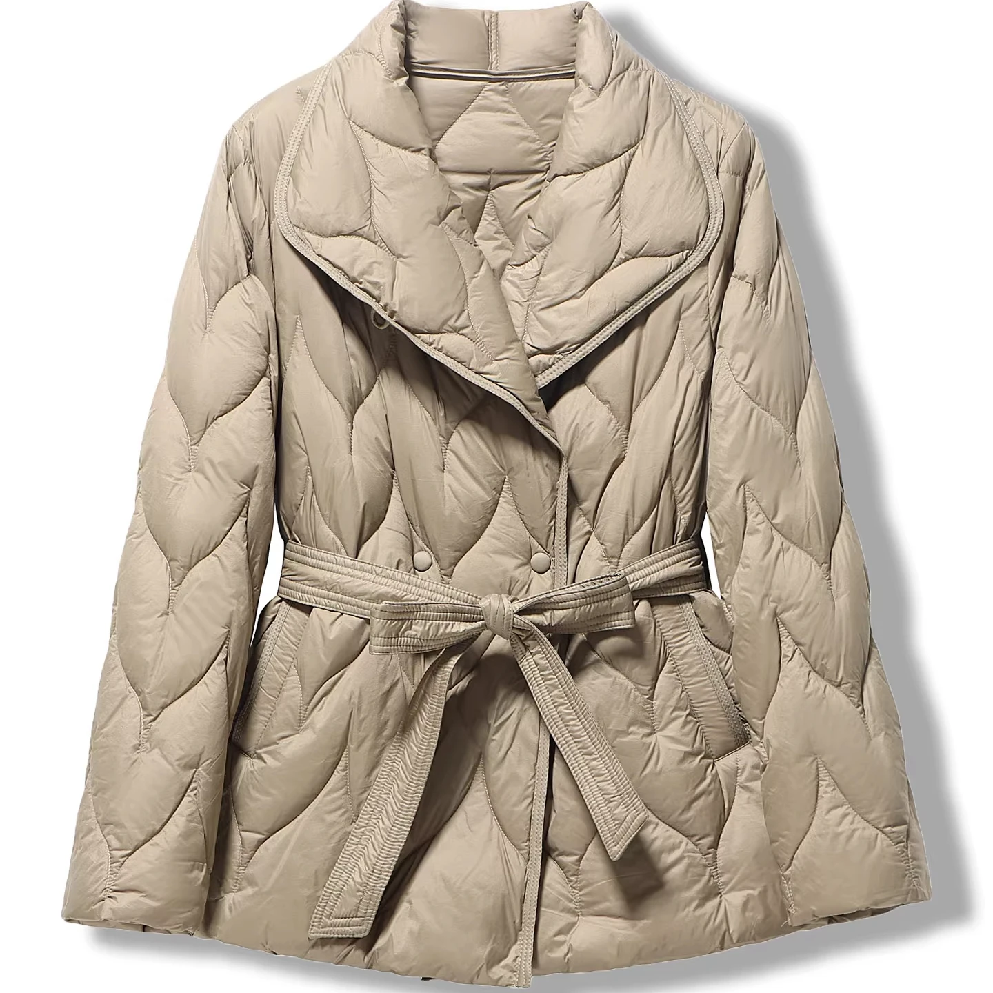 Faionable ort Women's down Jaet Button Design Slim Fit Waist Cinching White Du Feather Bla Outerwear Winter Coat
Faionable ort Women's down Jaet Button Design Slim Fit Waist Cinching White Du Feather Bla Outerwear Winter Coat