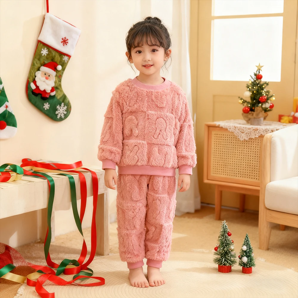 Boys And Girls Warm Homewear for Autumn Winter Fleece 2Pcs Sets for Children Clothing Christmas Costume Toddler New Year Gifts
Boys And Girls Warm Homewear for Autumn Winter Fleece 2Pcs Sets for Children Clothing Christmas Costume Toddler New Year Gifts