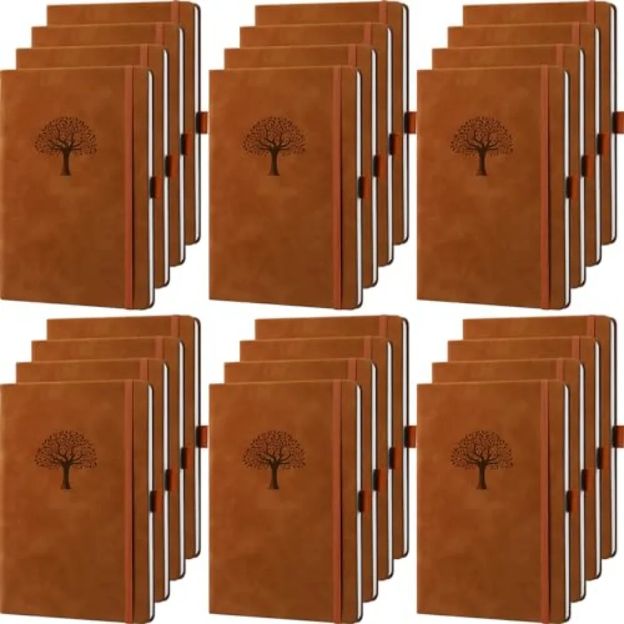 24 Pack Leather Notebook Journals Bulk 5.7" x 8.3" Harder Cover A5 Journals for Writing Men Women Leather Travel Notebooks Dail
24 Pack Leather Notebook Journals Bulk 5.7" x 8.3" Harder Cover A5 Journals for Writing Men Women Leather Travel Notebooks Dail