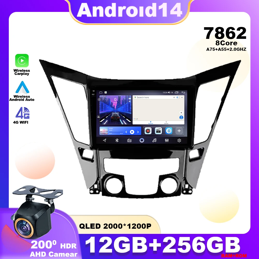 Android 14 For Hyundai Sonata 6 YF 2009 - 2014 Car Radio Multimedia Player Stereo Navigation GPS 4G Carplay WIFI QLED 7862 CPU
Android 14 For Hyundai Sonata 6 YF 2009 - 2014 Car Radio Multimedia Player Stereo Navigation GPS 4G Carplay WIFI QLED 7862 CPU