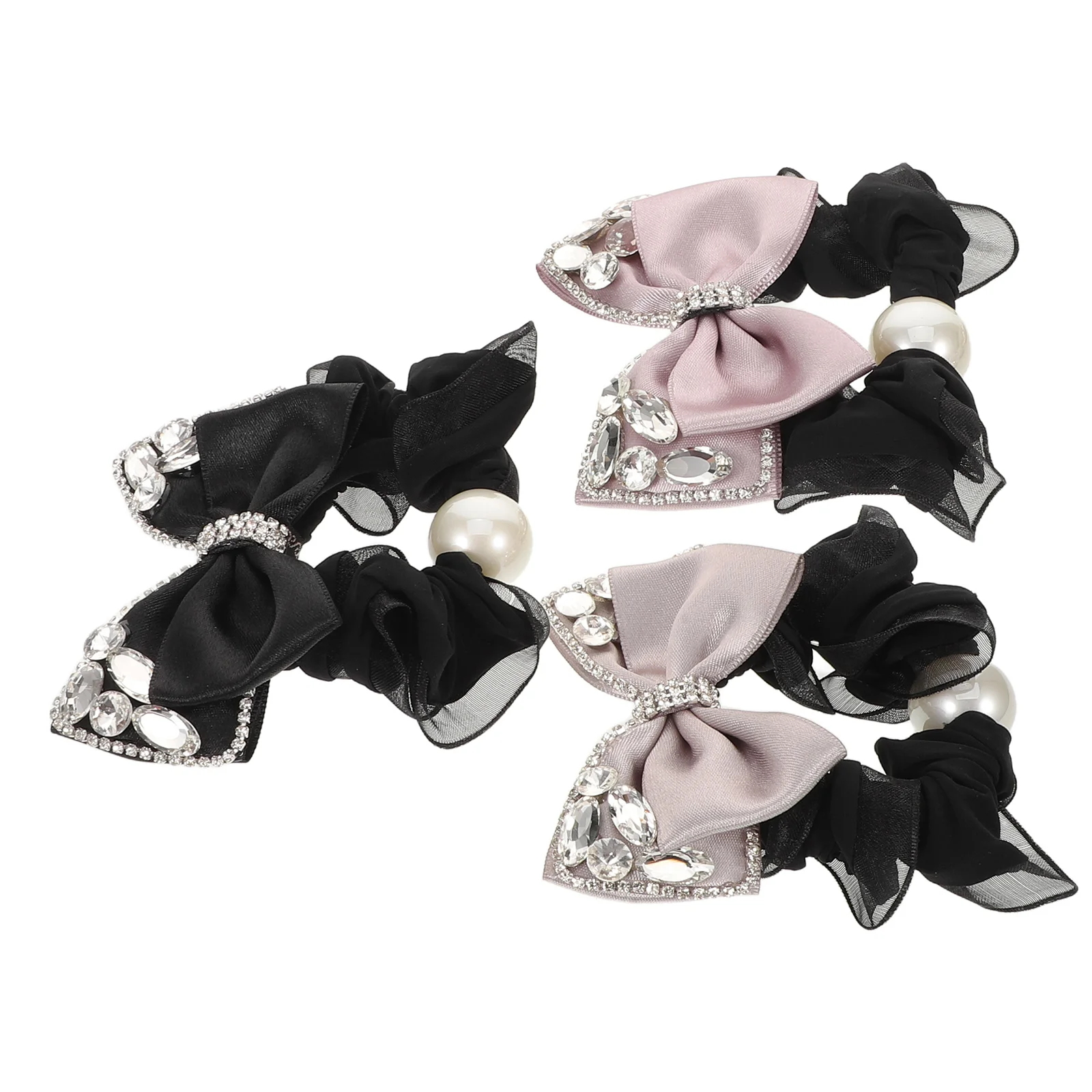 3 Pcs Elastic Band Fashionable Hair Accessories Plastic Bowknot Ponytail Holder 
3 Pcs Elastic Band Fashionable Hair Accessories Plastic Bowknot Ponytail Holder