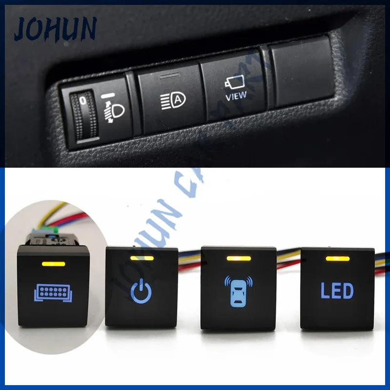 1 Pc For Toyota Camry V70 2018 Rav4 Corolla Altis 2019 prado 150 2020 Car LED Light Bar Power On Off Camera View Switch Button
1 Pc For Toyota Camry V70 2018 Rav4 Corolla Altis 2019 prado 150 2020 Car LED Light Bar Power On Off Camera View Switch Button