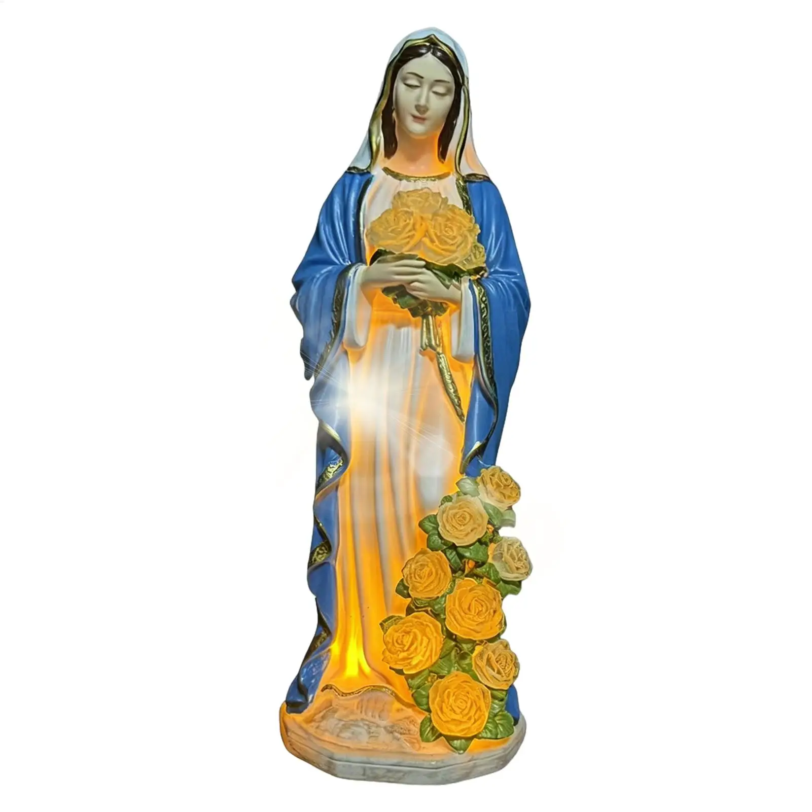 Solar Virgin Mary Statue Outdoor Solar LED Resin Figurines Garden Decor Light Outdoor Blessed Mother Sculpture For Outside
Solar Virgin Mary Statue Outdoor Solar LED Resin Figurines Garden Decor Light Outdoor Blessed Mother Sculpture For Outside