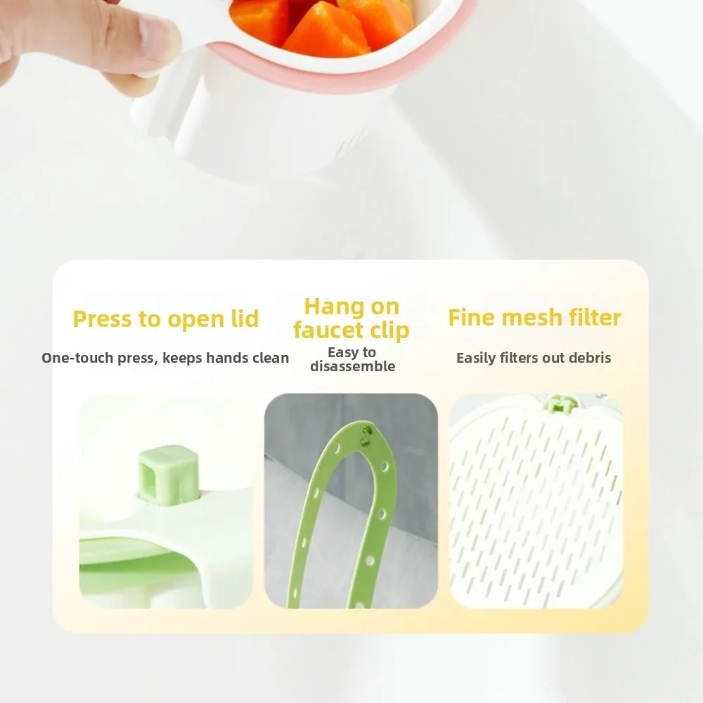 Creative Sink Hanging Strainer Basket Detachable Punch-free Kitchen Garbage Filter Openable Bottom Cover Quickly Drain
Creative Sink Hanging Strainer Basket Detachable Punch-free Kitchen Garbage Filter Openable Bottom Cover Quickly Drain