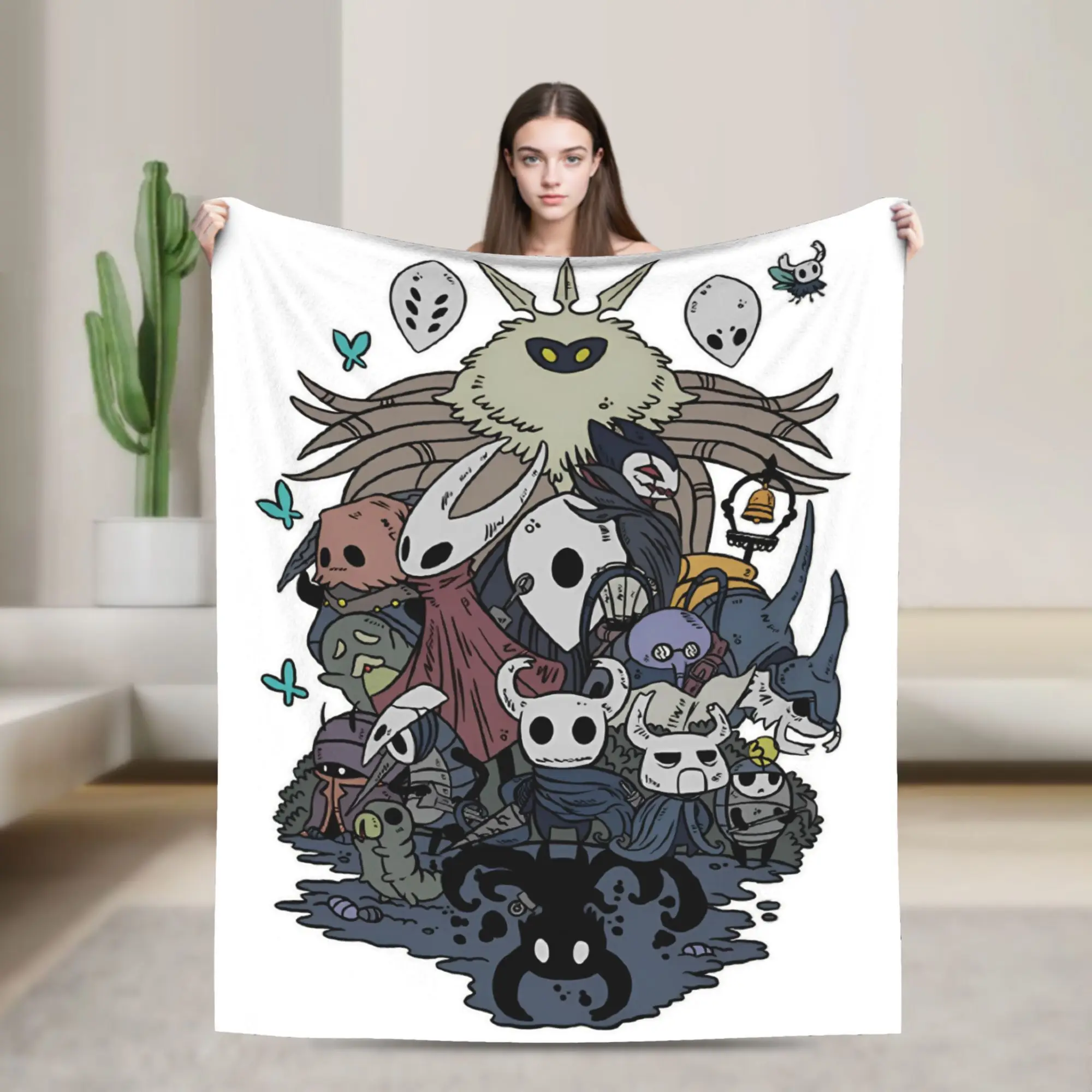 Hollow Knight Silksong Hornet Blanket Fleece Printed Multifunction Super Soft Throw Blanket for Bed Car Bedspread
Hollow Knight Silksong Hornet Blanket Fleece Printed Multifunction Super Soft Throw Blanket for Bed Car Bedspread