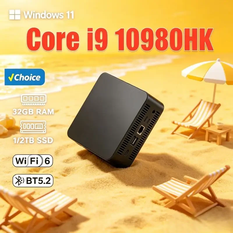 Mini PC Core I9 10980HK ,Windows 11,16GB SSD, Outstanding Build Quality, Delivers Smooth Experience for Office Work and Home
Mini PC Core I9 10980HK ,Windows 11,16GB SSD, Outstanding Build Quality, Delivers Smooth Experience for Office Work and Home