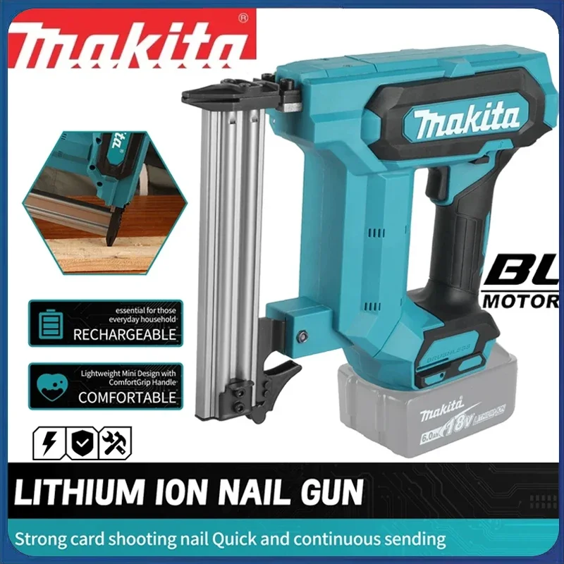 Аккумуляторный гвоздезабиватель Makita 18В, 6.0Ач, на 100 гвоздей, идеально подходит для укладки напольных покрытий, полок и деревянных проектов своими руками
Аккумуляторный гвоздезабиватель Makita 18В, 6.0Ач, на 100 гвоздей, идеально подходит для укладки напольных покрытий, полок и деревянных проектов своими руками
