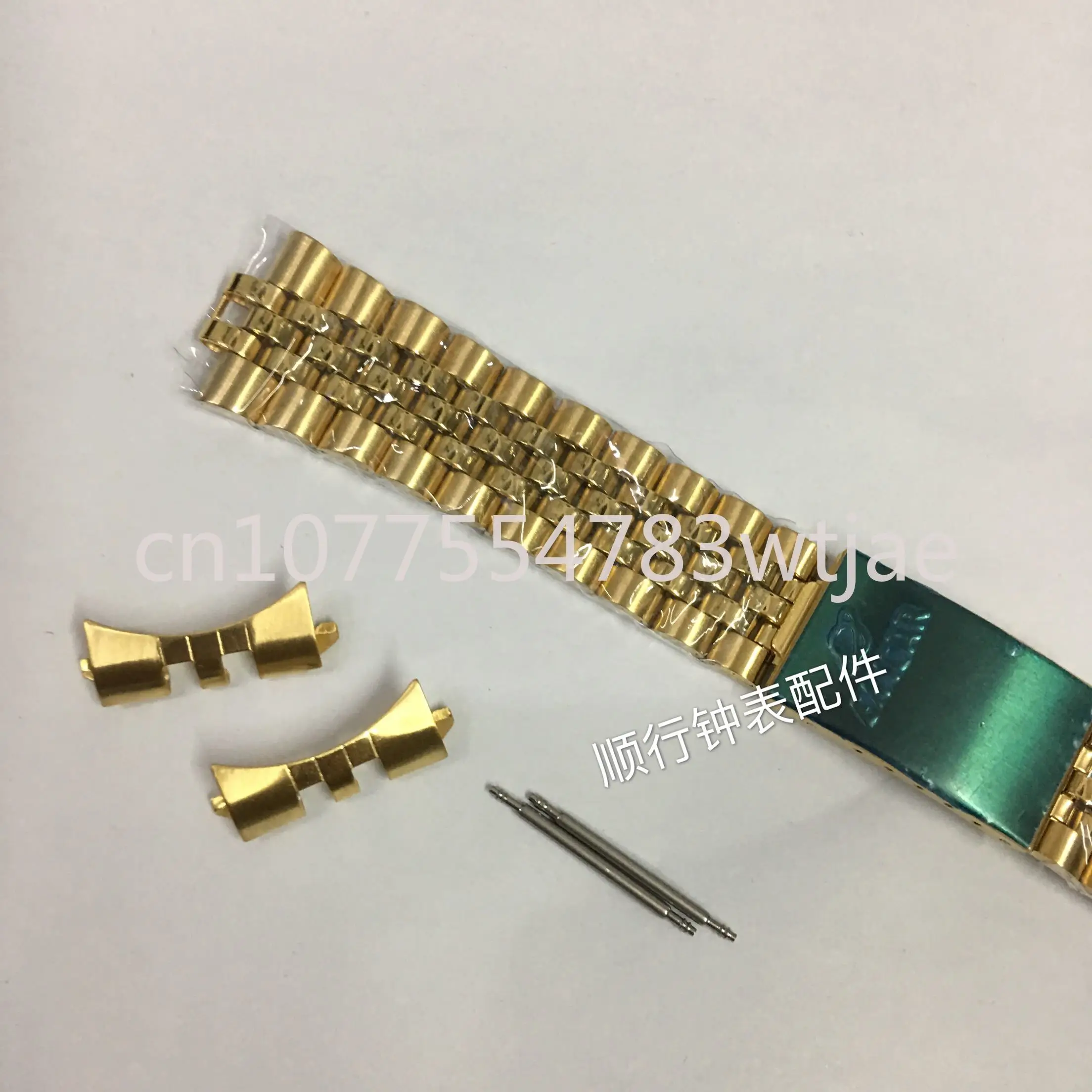Watch accessories suitable for Ingrid five bead all gold strap with 20mm curved mouth watch strap
Watch accessories suitable for Ingrid five bead all gold strap with 20mm curved mouth watch strap