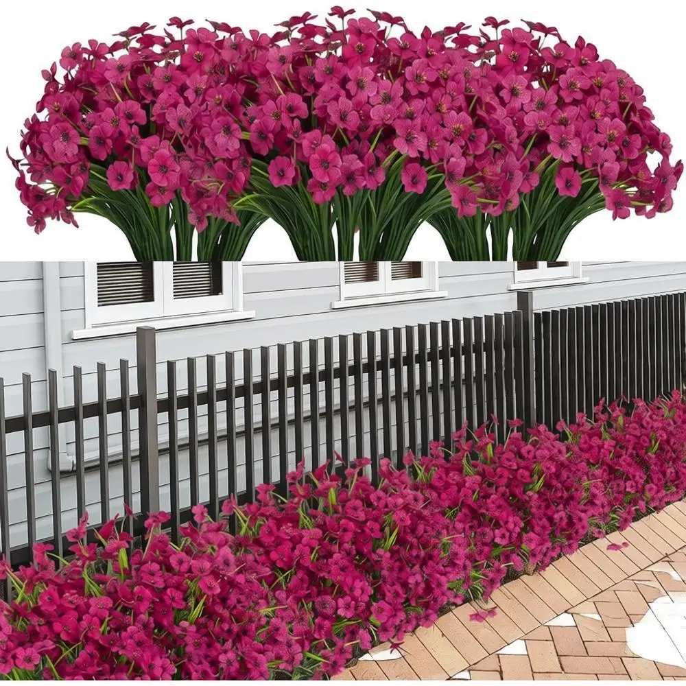 UV-Resistant Artificial Outdoor Flowers for Window Boxes and Porch Decorations (Rose Red)
UV-Resistant Artificial Outdoor Flowers for Window Boxes and Porch Decorations (Rose Red)