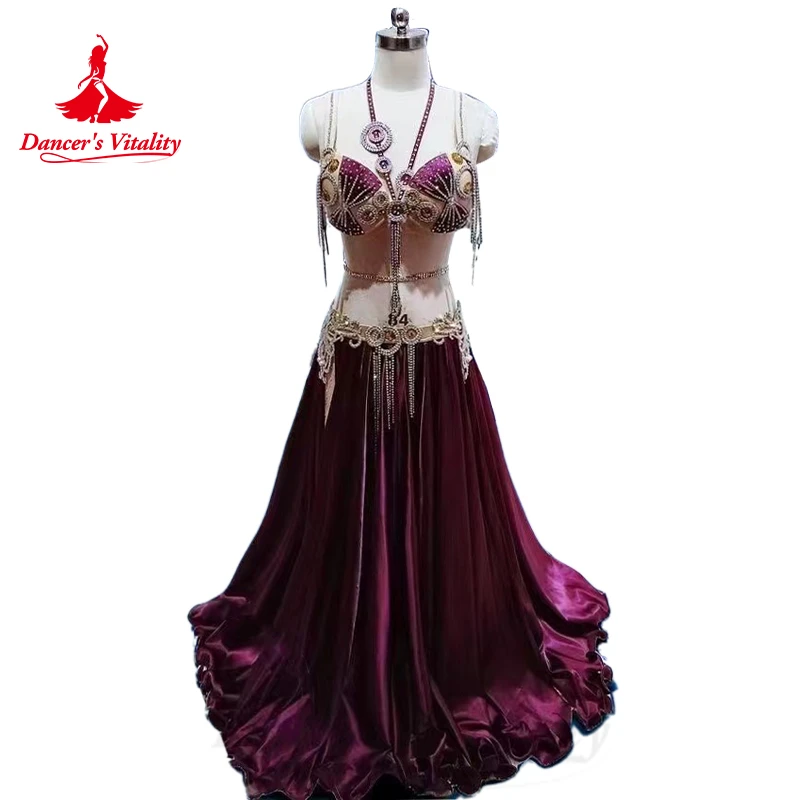 Belly Dance Performance Costume Set for Women Senior Bra Top+satin Long Skirt 2pcs Adult Children Oriental Belly Competiton Suit
Belly Dance Performance Costume Set for Women Senior Bra Top+satin Long Skirt 2pcs Adult Children Oriental Belly Competiton Suit