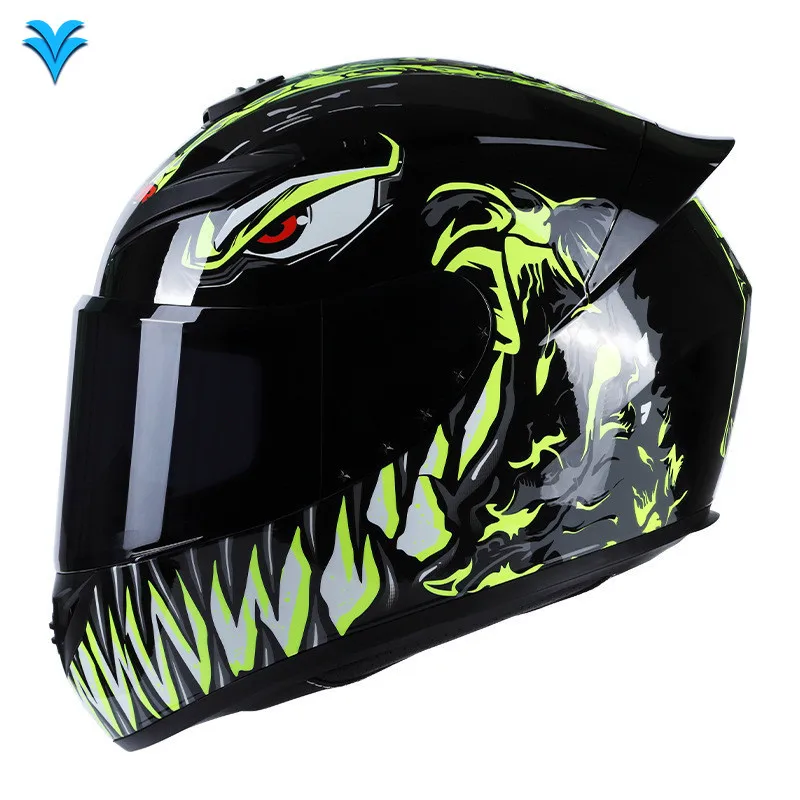 New Fashion Top Quality Custom High Hardness Colorful Full Face Helmet DOT Approved Motorbike Motorcycle Racing Riding Helmet 
New Fashion Top Quality Custom High Hardness Colorful Full Face Helmet DOT Approved Motorbike Motorcycle Racing Riding Helmet