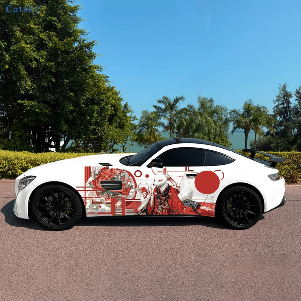 Red Kimono White Fox Demon Car Side Sticker Decor, PVC Waterproof Scratch Resistant Decal, Car Protection, Auto Accessories Gift
Red Kimono White Fox Demon Car Side Sticker Decor, PVC Waterproof Scratch Resistant Decal, Car Protection, Auto Accessories Gift