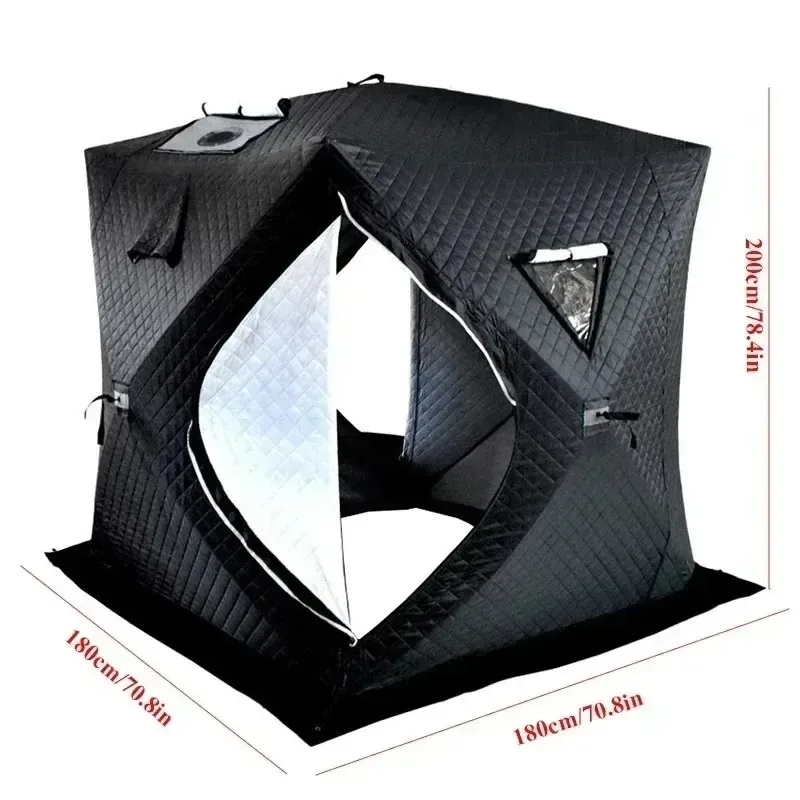 New Outdoor 3-4 Person 4 Season Camping Sauna Tent Thickened Automatic Winter Ice Fishing Tent Window/Chimney Hole Car Portable
New Outdoor 3-4 Person 4 Season Camping Sauna Tent Thickened Automatic Winter Ice Fishing Tent Window/Chimney Hole Car Portable