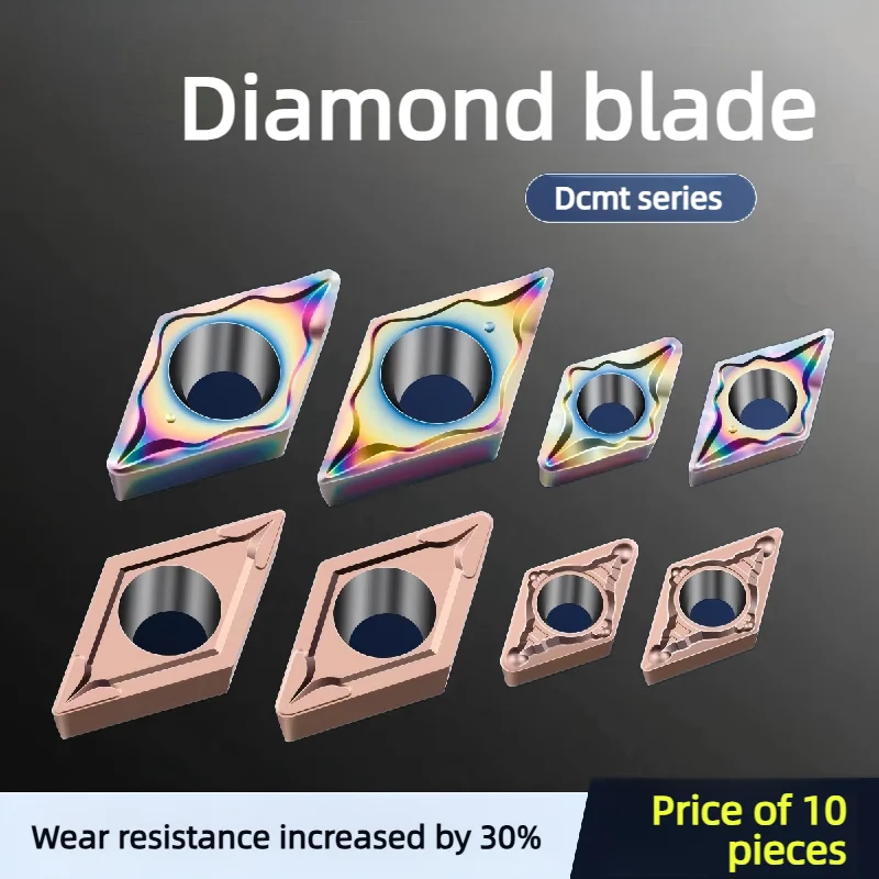 CNC Turning Inserts DCMT11T304-UM DCMT11T308-PM Carbide Inserts 55 Rhombus Cutting Tools for Steel Stainless Steel Boring Turni
CNC Turning Inserts DCMT11T304-UM DCMT11T308-PM Carbide Inserts 55 Rhombus Cutting Tools for Steel Stainless Steel Boring Turni