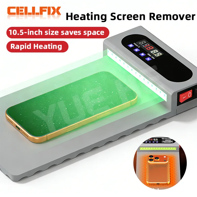 MECHANIC CP10 150W 10.5-inch LCD Heating Screen Remover 50-120°C Constant Temperature Silicone Pad for Mobile Phone /Pad Repair
MECHANIC CP10 150W 10.5-inch LCD Heating Screen Remover 50-120°C Constant Temperature Silicone Pad for Mobile Phone /Pad Repair
