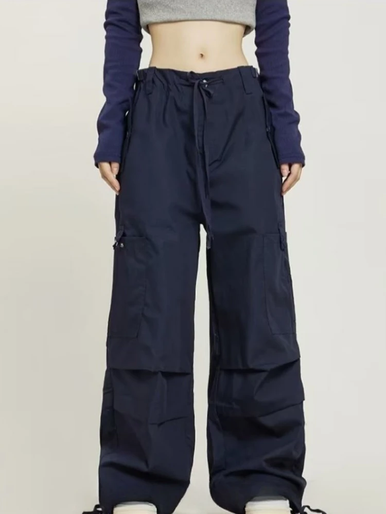 Deeptown Y2k Vintage Steetwear Cargo Pants Women American Retro Loose Pocket Parachute Pants Harajuku Oversized Baggy Sweatpants
Deeptown Y2k Vintage Steetwear Cargo Pants Women American Retro Loose Pocket Parachute Pants Harajuku Oversized Baggy Sweatpants