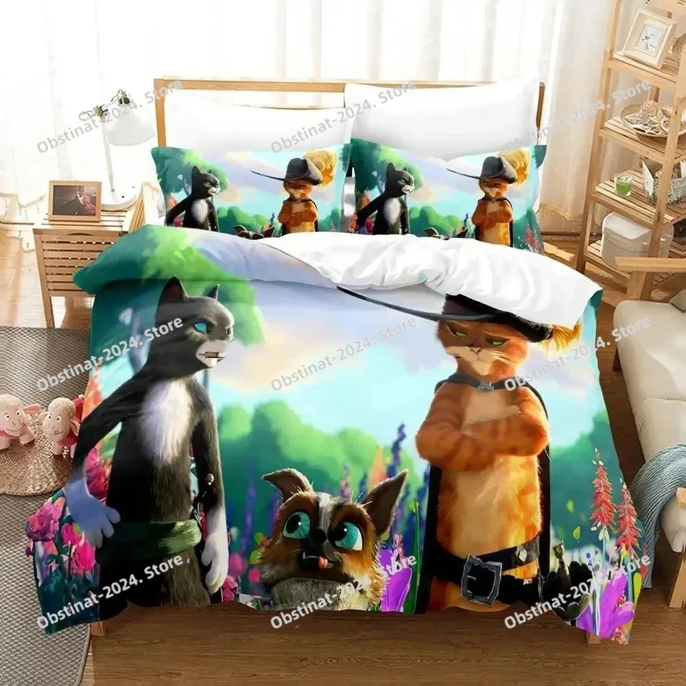 Cartoon Cat PUSS BOOTS Bedding Set Duvet Cover Bed Set Quilt Cover Pillowcase Comforter king Queen Size Boys Adult Bedding Set
Cartoon Cat PUSS BOOTS Bedding Set Duvet Cover Bed Set Quilt Cover Pillowcase Comforter king Queen Size Boys Adult Bedding Set