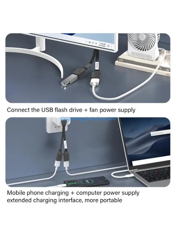 H9EB 65W USB Splitter Cable 1 Male to 2 Female Extension Adapter for Charging and Data Transfer 90 Degree
H9EB 65W USB Splitter Cable 1 Male to 2 Female Extension Adapter for Charging and Data Transfer 90 Degree