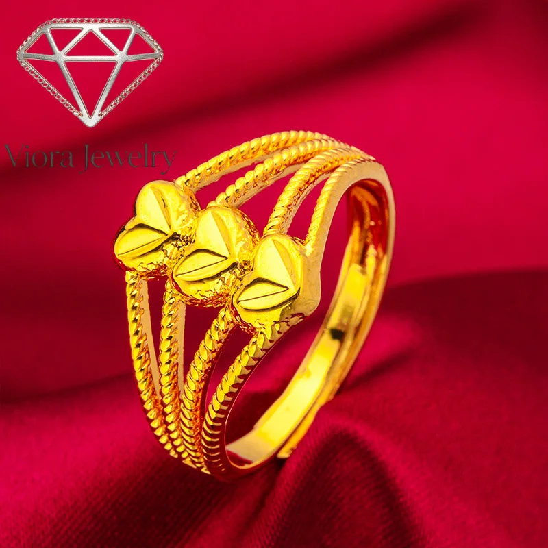 Viora Jewelry Love Ring for Women, 24K Gold, AU999 | Polished heart ring, sweet & lively for daily wear.
Viora Jewelry Love Ring for Women, 24K Gold, AU999 | Polished heart ring, sweet & lively for daily wear.