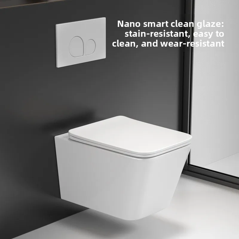 Wall-mounted Toilet Matte Glaze Toilet Hedge Type Hidden Water Tank Ordinary Toilet
Wall-mounted Toilet Matte Glaze Toilet Hedge Type Hidden Water Tank Ordinary Toilet