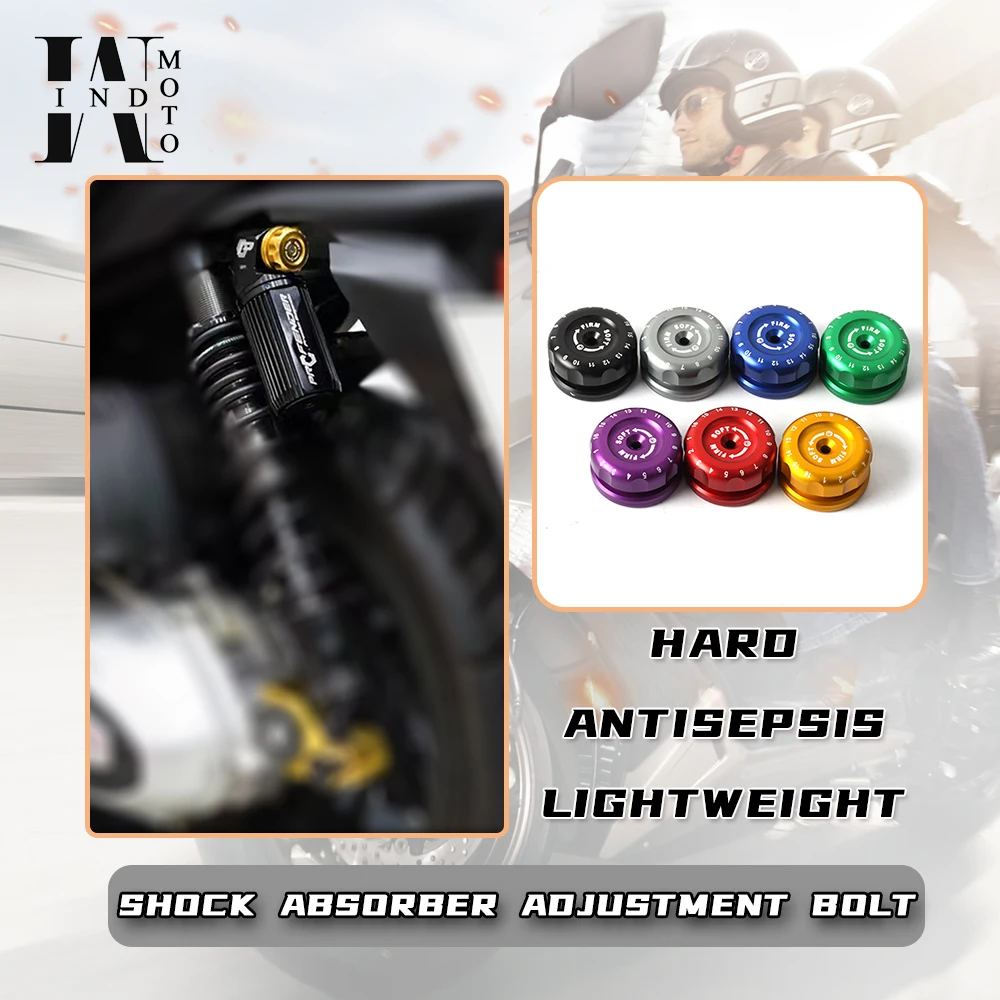 Shock Absorber Adjustme Bolt for Aluminum alloy for PROFENDER(PFD) Shock Absorber Compatible Motorcycle Universal
Shock Absorber Adjustme Bolt for Aluminum alloy for PROFENDER(PFD) Shock Absorber Compatible Motorcycle Universal