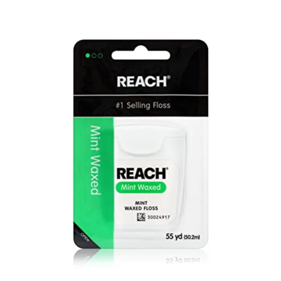 Curated Picks REACH Waxed Dental Floss, Mint, Plaque Remover for Teeth, Shred Resistant, Floss Slides Smoothly, Easy to Use, Wa
Curated Picks REACH Waxed Dental Floss, Mint, Plaque Remover for Teeth, Shred Resistant, Floss Slides Smoothly, Easy to Use, Wa