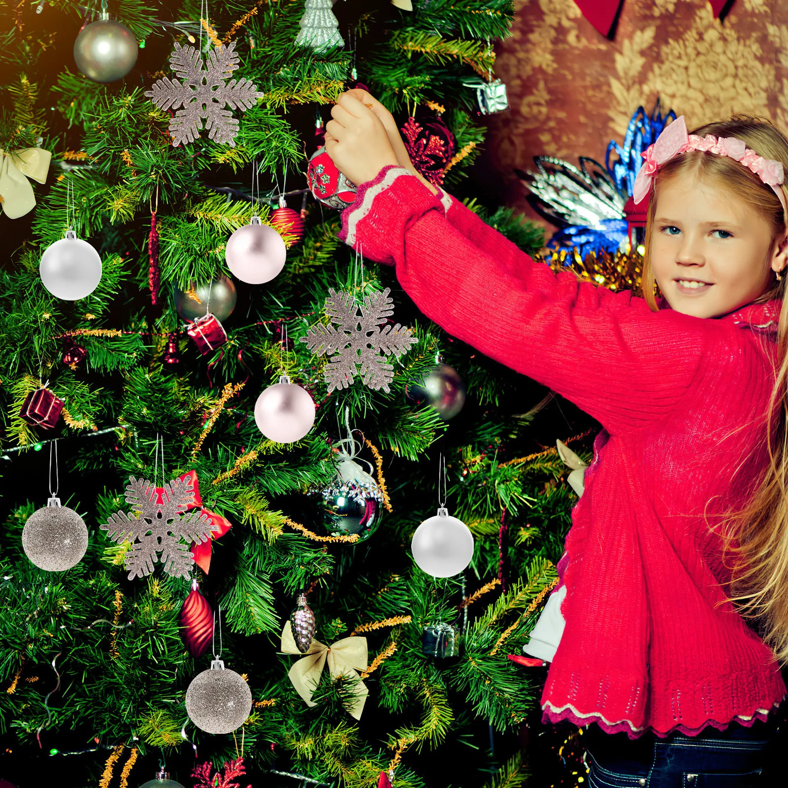 24Pcs Christmas Decoration Snowflake Pendant Set Attractive Grind Design Special Moments Tree Wall Table Hallway
24Pcs Christmas Decoration Snowflake Pendant Set Attractive Grind Design Special Moments Tree Wall Table Hallway