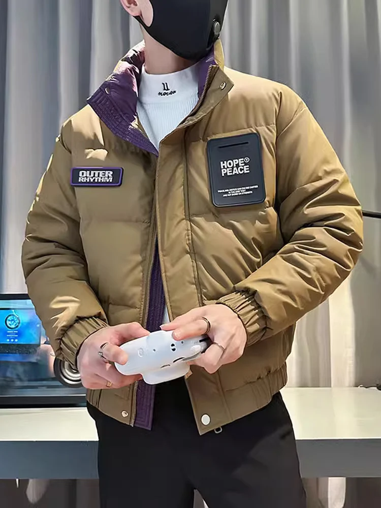 Men's Winter Jaet Slim Fit Thi Warm Cotton Coat ort Sle Stand Collar Cold Resistance Faionable Youth Casual Wear
Men's Winter Jaet Slim Fit Thi Warm Cotton Coat ort Sle Stand Collar Cold Resistance Faionable Youth Casual Wear