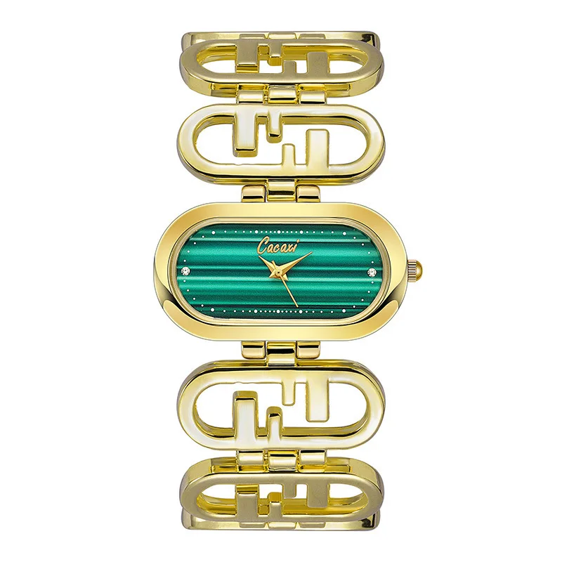 Women Oval Quartz Wristwatch Malachite Green Design Elegant Luxury Style Waterproof Fashion Bracelet Watch Gift for Ladies
Women Oval Quartz Wristwatch Malachite Green Design Elegant Luxury Style Waterproof Fashion Bracelet Watch Gift for Ladies