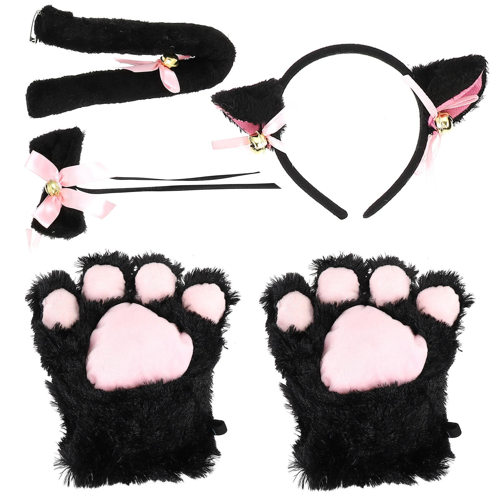 1 set Cosplay Costume Black Cat Ears Headband Set Tail Accessories Size Suits Women Christmas Party Masquerade Role
1 set Cosplay Costume Black Cat Ears Headband Set Tail Accessories Size Suits Women Christmas Party Masquerade Role